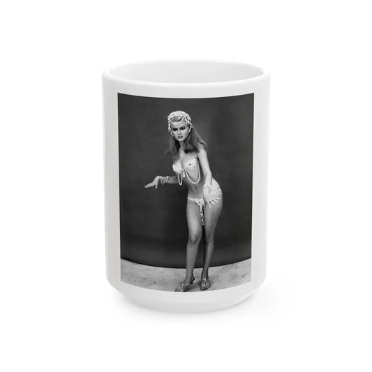 Pamela Tiffin #271 (Vintage Female Icon) White Coffee Mug 15oz - Go Mug Yourself