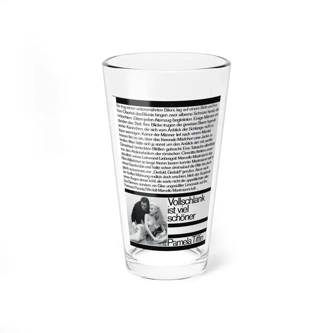 Pamela Tiffin #33 - Mag. Page (Vintage Female Icon) Pint Glass 16oz 16oz - Go Mug Yourself