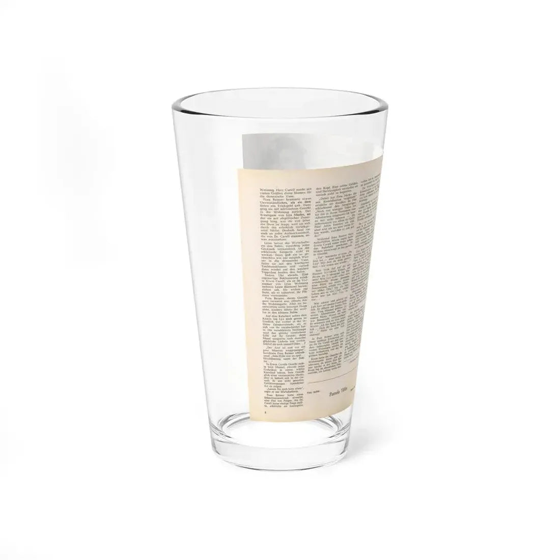 Pamela Tiffin #36 - 2 Mag. Pages (Vintage Female Icon) Pint Glass 16oz - Go Mug Yourself