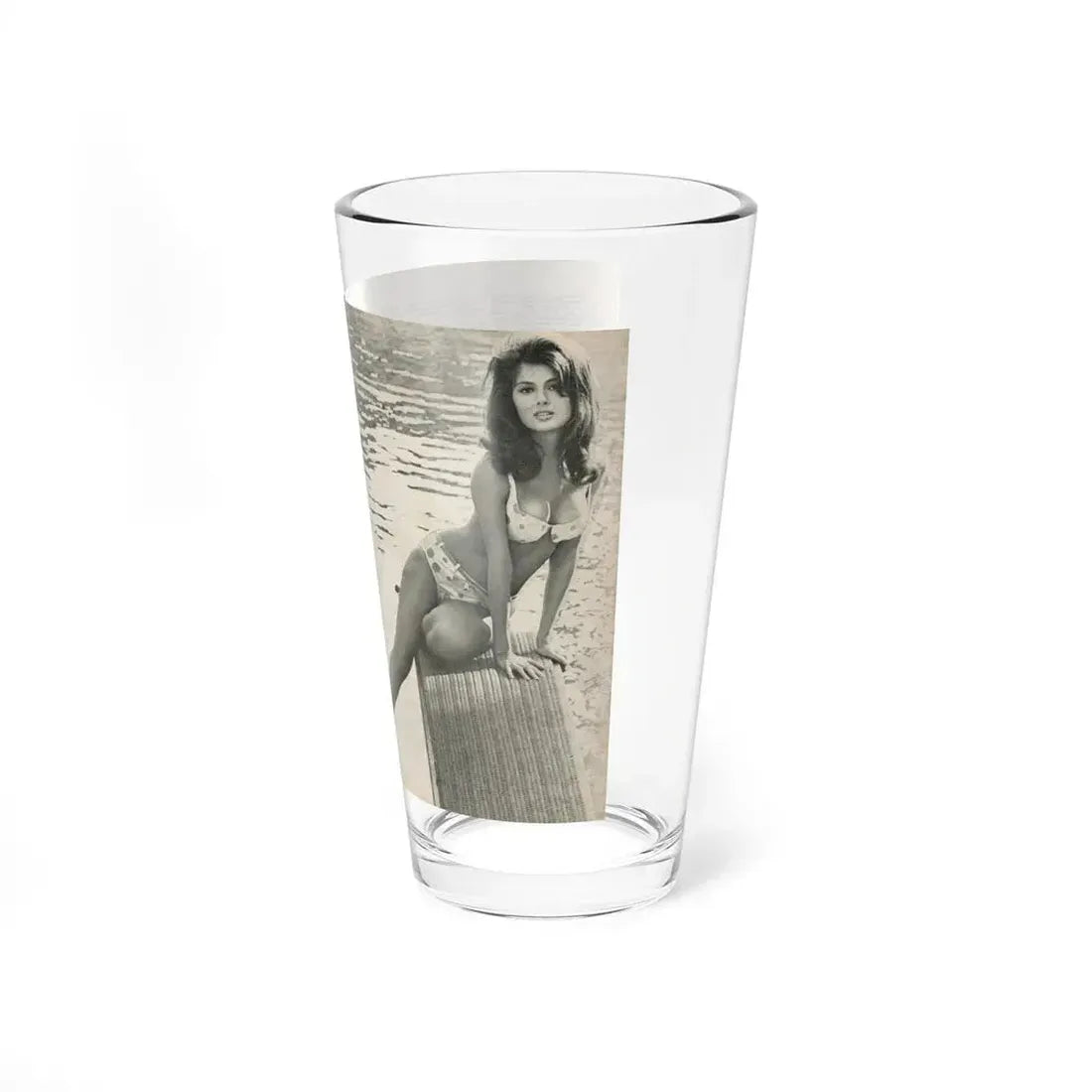 Pamela Tiffin #36 - 2 Mag. Pages (Vintage Female Icon) Pint Glass 16oz - Go Mug Yourself