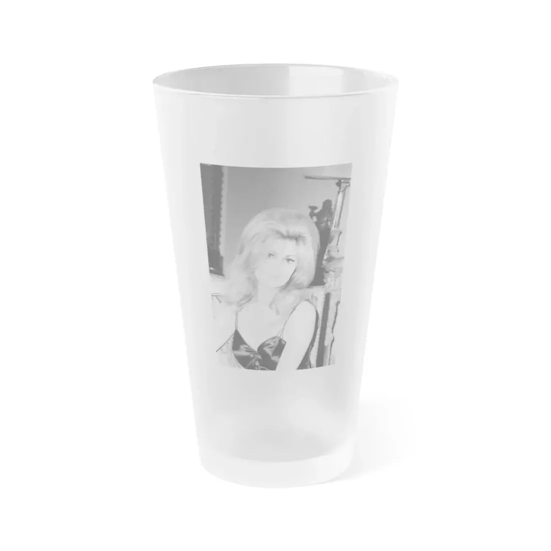 Pamela Tiffin #46 (Vintage Female Icon) Frosted Pint Glass 16oz 16oz Frosted - Go Mug Yourself