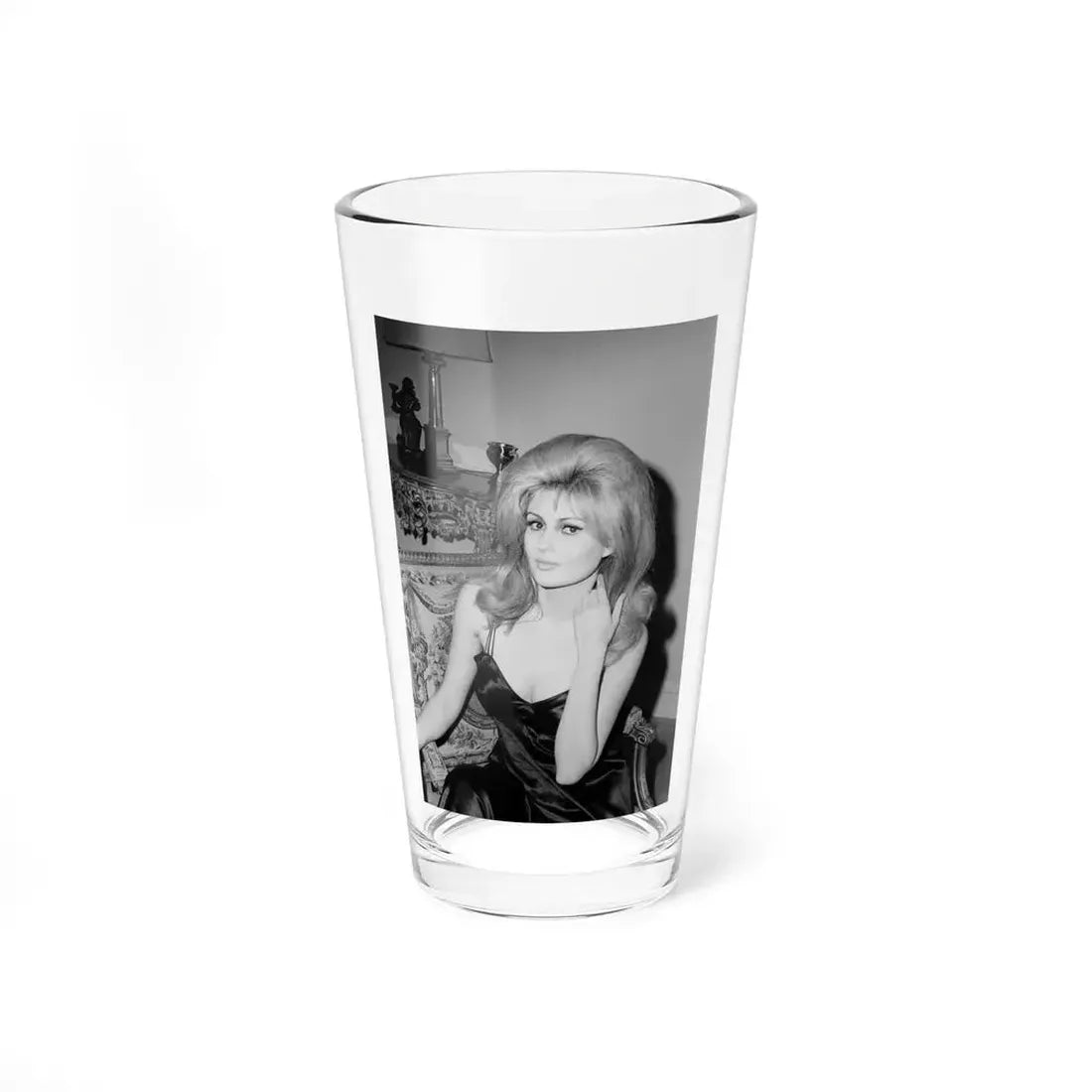 Pamela Tiffin #47 (Vintage Female Icon) Pint Glass 16oz 16oz - Go Mug Yourself
