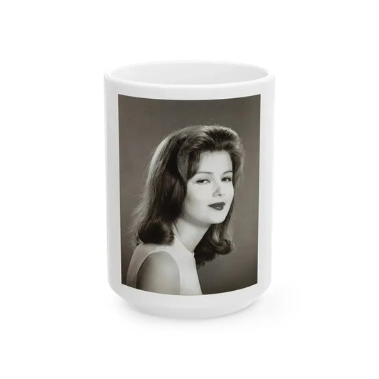 Pamela Tiffin #491 (Vintage Female Icon) White Coffee Mug 15oz - Go Mug Yourself