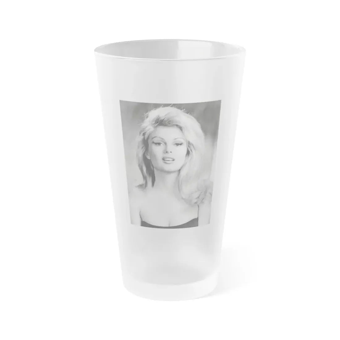 Pamela Tiffin #54 (Vintage Female Icon) Frosted Pint Glass 16oz 16oz Frosted - Go Mug Yourself