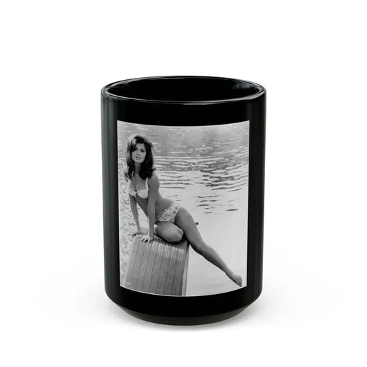 Pamela Tiffin #56 (Vintage Female Icon) Black Coffee Mug 15oz - Go Mug Yourself