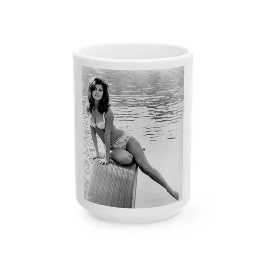 Pamela Tiffin #56 (Vintage Female Icon) White Coffee Mug 15oz - Go Mug Yourself