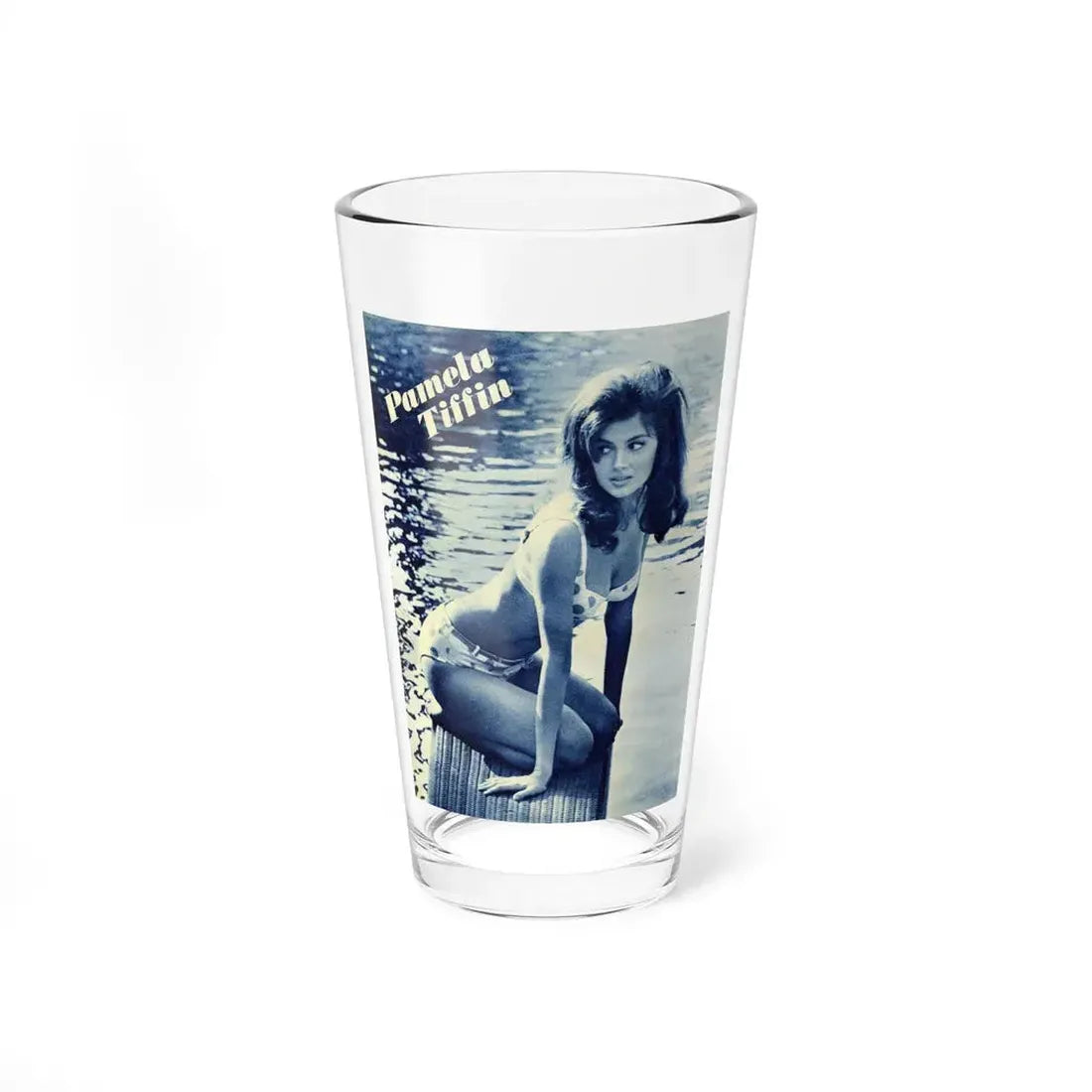 Pamela Tiffin #63 (Vintage Female Icon) Pint Glass 16oz 16oz - Go Mug Yourself