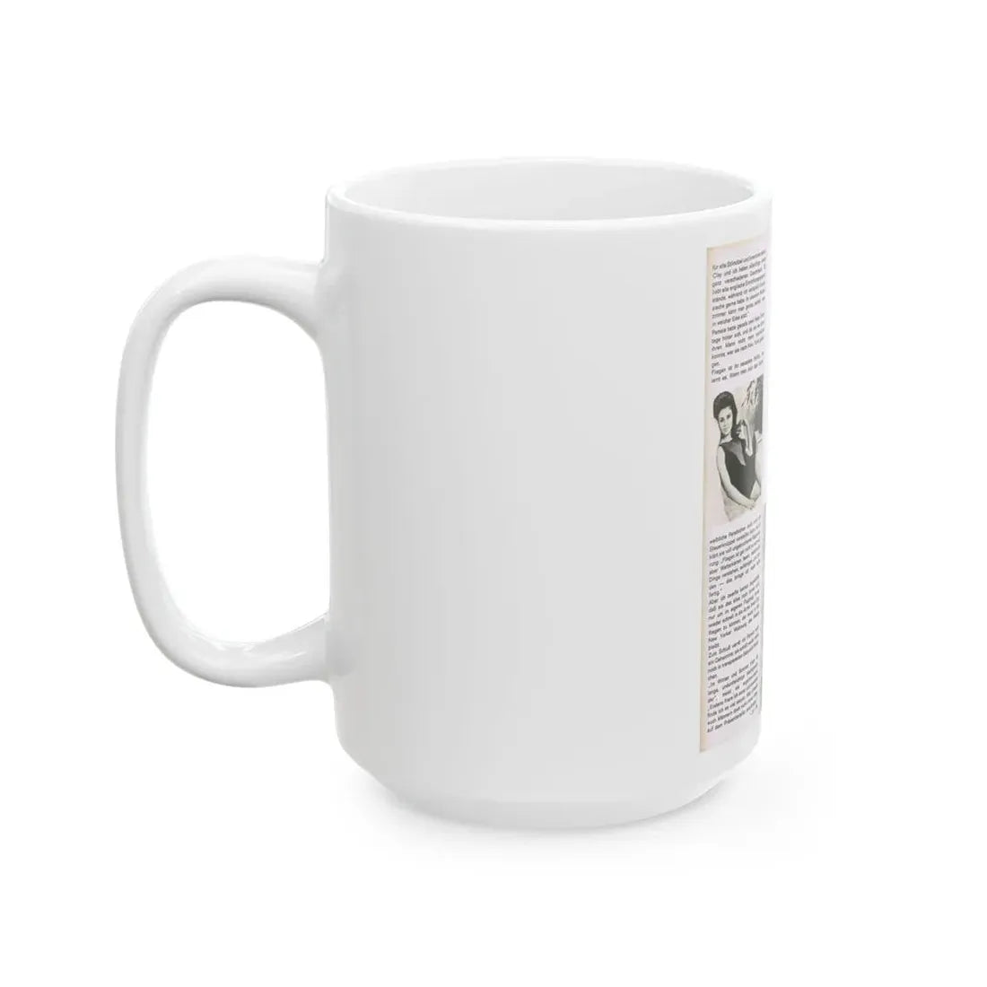 Pamela Tiffin #68 - Mag Page (Vintage Female Icon) White Coffee Mug - Go Mug Yourself