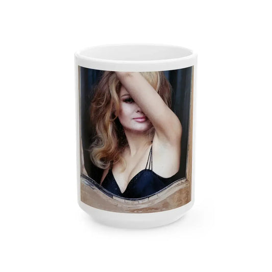 Pamela Tiffin #69 (Vintage Female Icon) White Coffee Mug 15oz - Go Mug Yourself