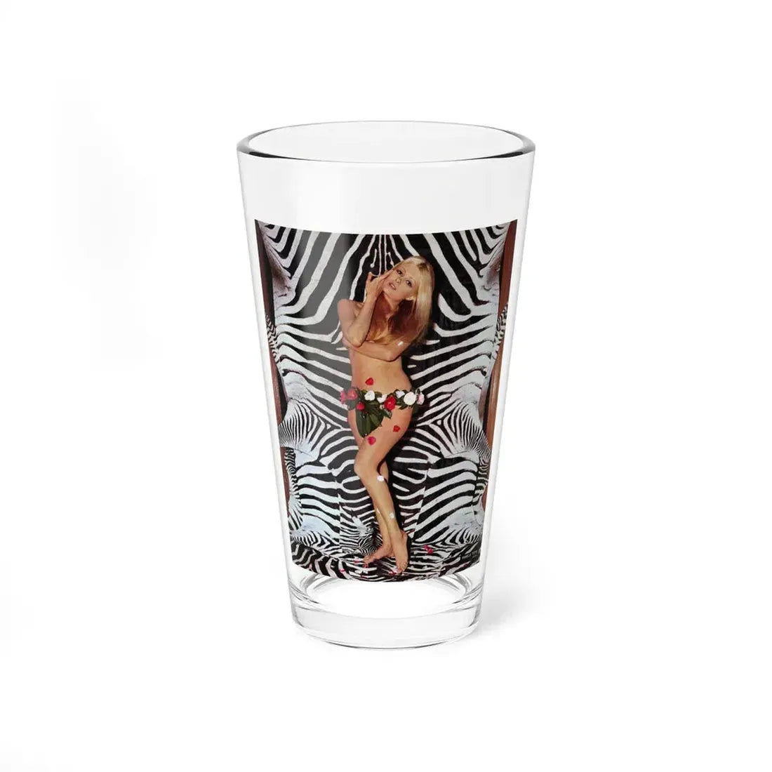Pamela Tiffin #75 (Vintage Female Icon) Pint Glass 16oz 16oz - Go Mug Yourself