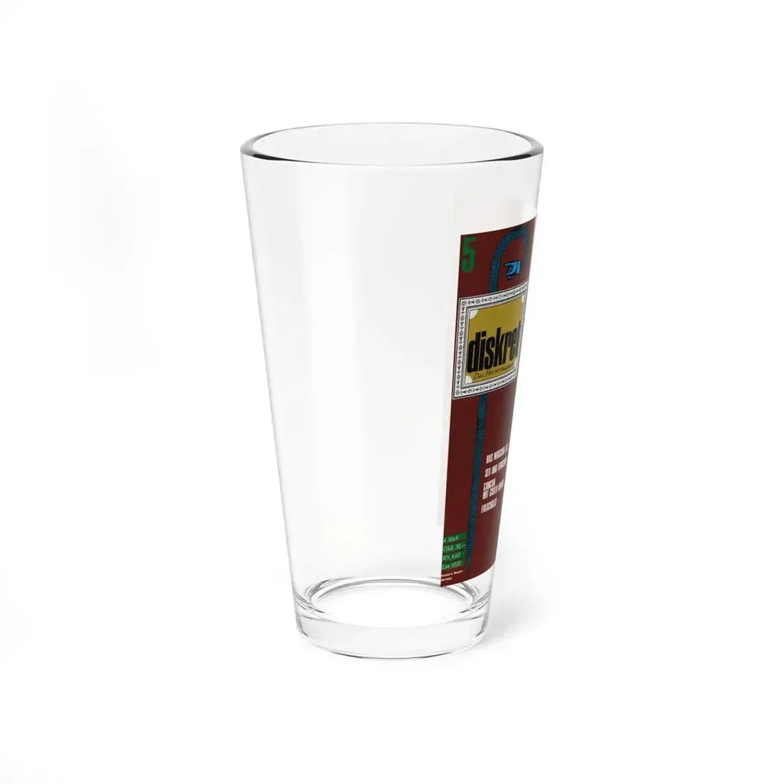 Pamela Tiffin #78 - Mag. Cover (Vintage Female Icon) Pint Glass 16oz - Go Mug Yourself