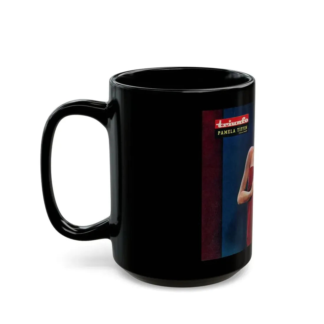 Pamela Tiffin #80 - Mag. Centerfold (Vintage Female Icon) Black Coffee Mug - Go Mug Yourself