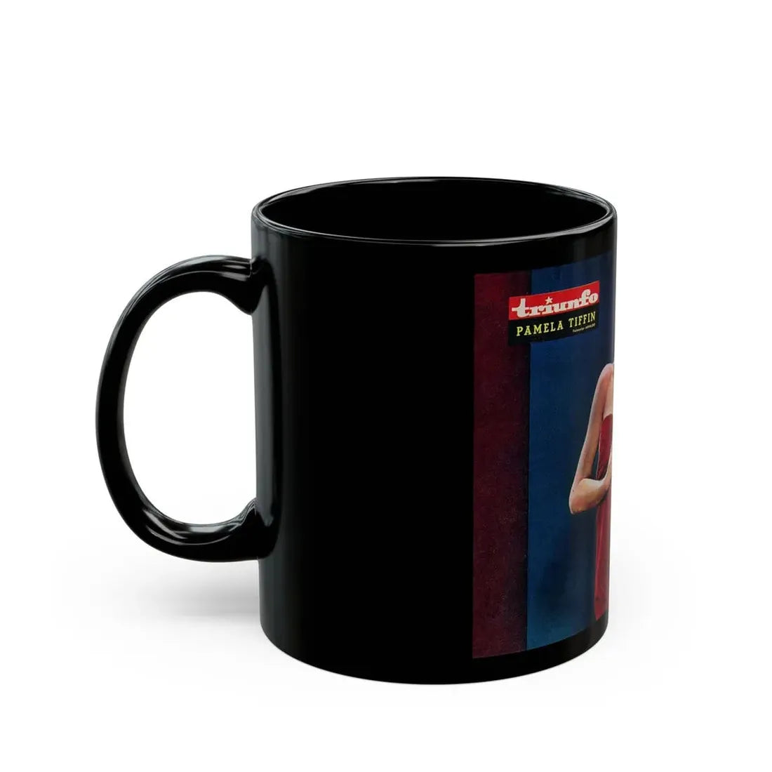Pamela Tiffin #80 - Mag. Centerfold (Vintage Female Icon) Black Coffee Mug - Go Mug Yourself