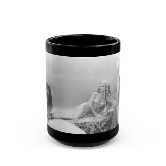 Pamela Tiffin #83 (Vintage Female Icon) Black Coffee Mug 15oz - Go Mug Yourself