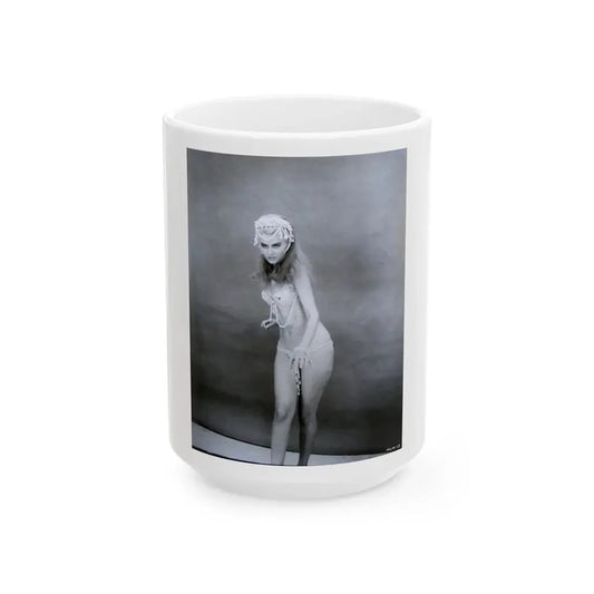 Pamela Tiffin #95 (Vintage Female Icon) White Coffee Mug 15oz - Go Mug Yourself
