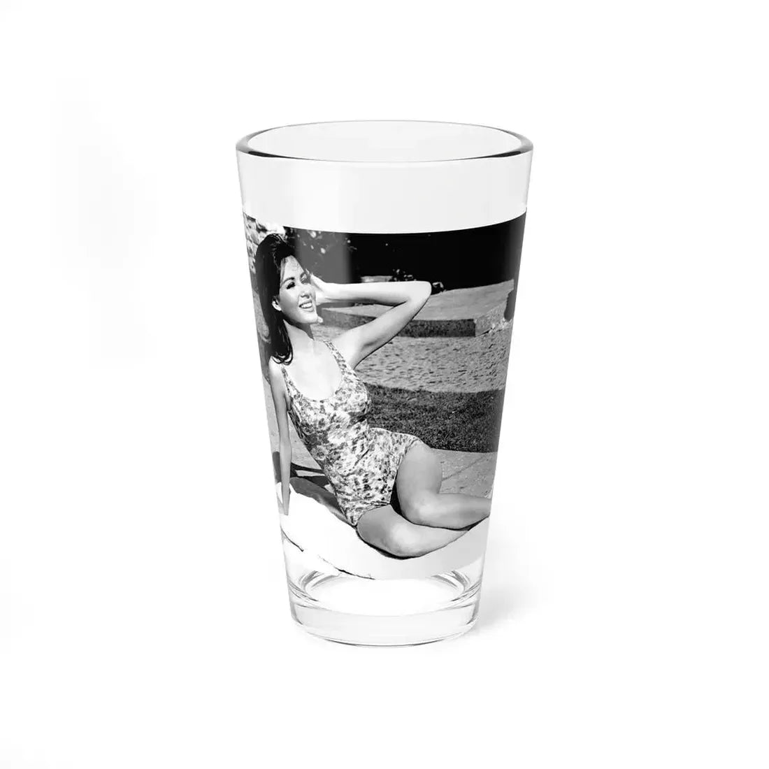 Pamela Tiffin #98 (Vintage Female Icon) Pint Glass 16oz 16oz - Go Mug Yourself