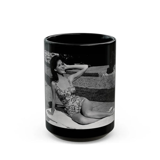 Pamela Tiffin #983 (Vintage Female Icon) Black Coffee Mug 15oz - Go Mug Yourself