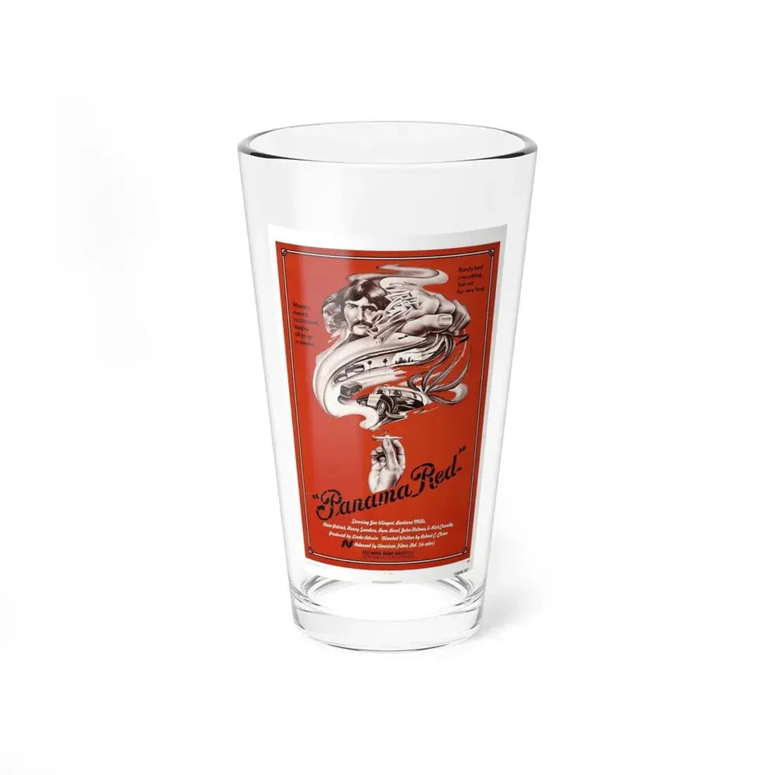 PANAMA RED 1976 Movie Poster - Pint Glass 16oz 16oz - Go Mug Yourself