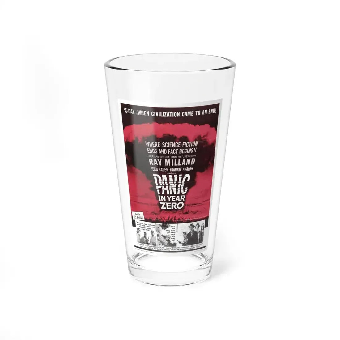 PANIC IN YEAR ZERO 1962 Movie Poster - Pint Glass 16oz 16oz - Go Mug Yourself