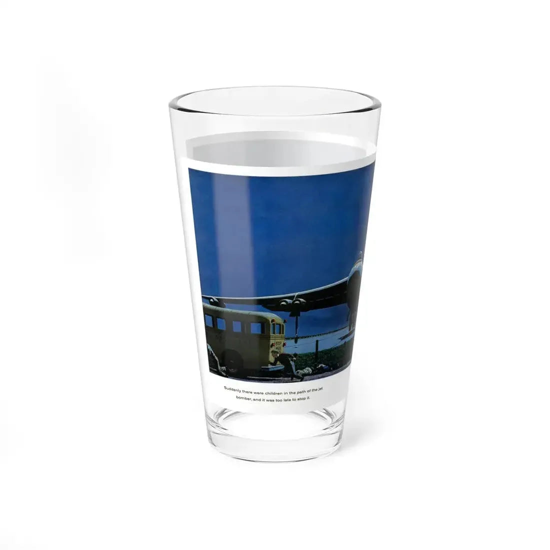 Panic on the Runway, 1958 (Magazine Illustration) Pint Glass 16oz - Go Mug Yourself