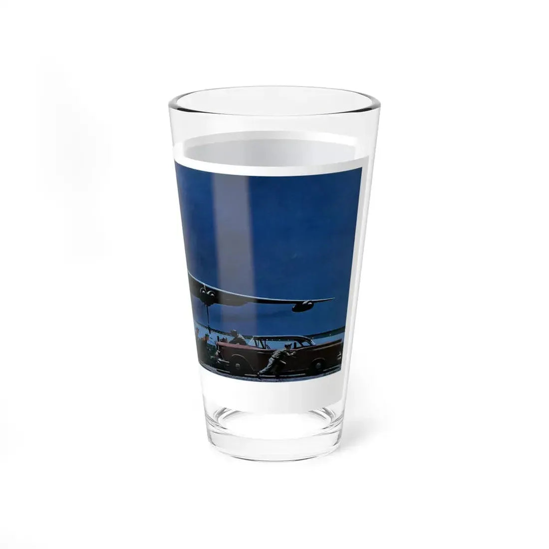 Panic on the Runway, 1958 (Magazine Illustration) Pint Glass 16oz - Go Mug Yourself