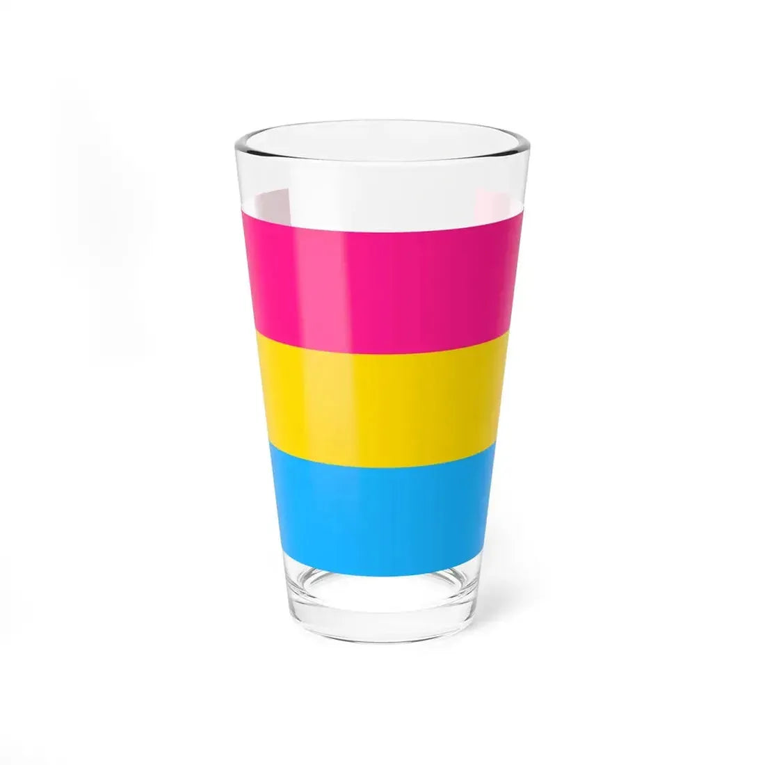 Pansexuality Pride Flag - Pint Glass 16oz 16oz - Go Mug Yourself