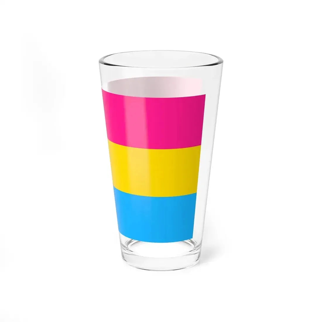 Pansexuality Pride Flag - Pint Glass 16oz - Go Mug Yourself