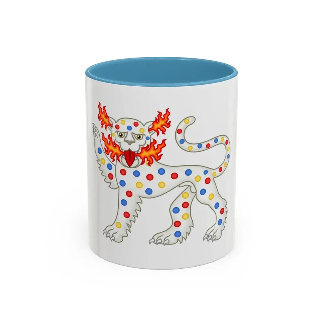 Panther Badge of Henry VI - Accent Coffee Mug 11oz Light Blue - Go Mug Yourself