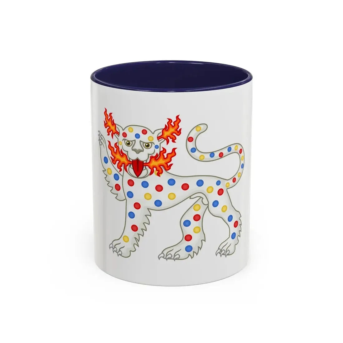 Panther Badge of Henry VI - Accent Coffee Mug 11oz Navy - Go Mug Yourself