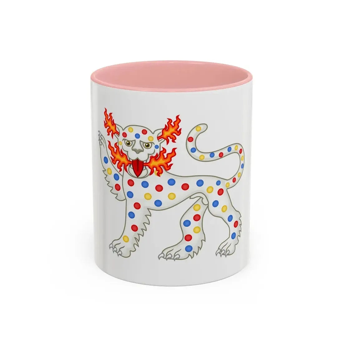 Panther Badge of Henry VI - Accent Coffee Mug 11oz Pink - Go Mug Yourself