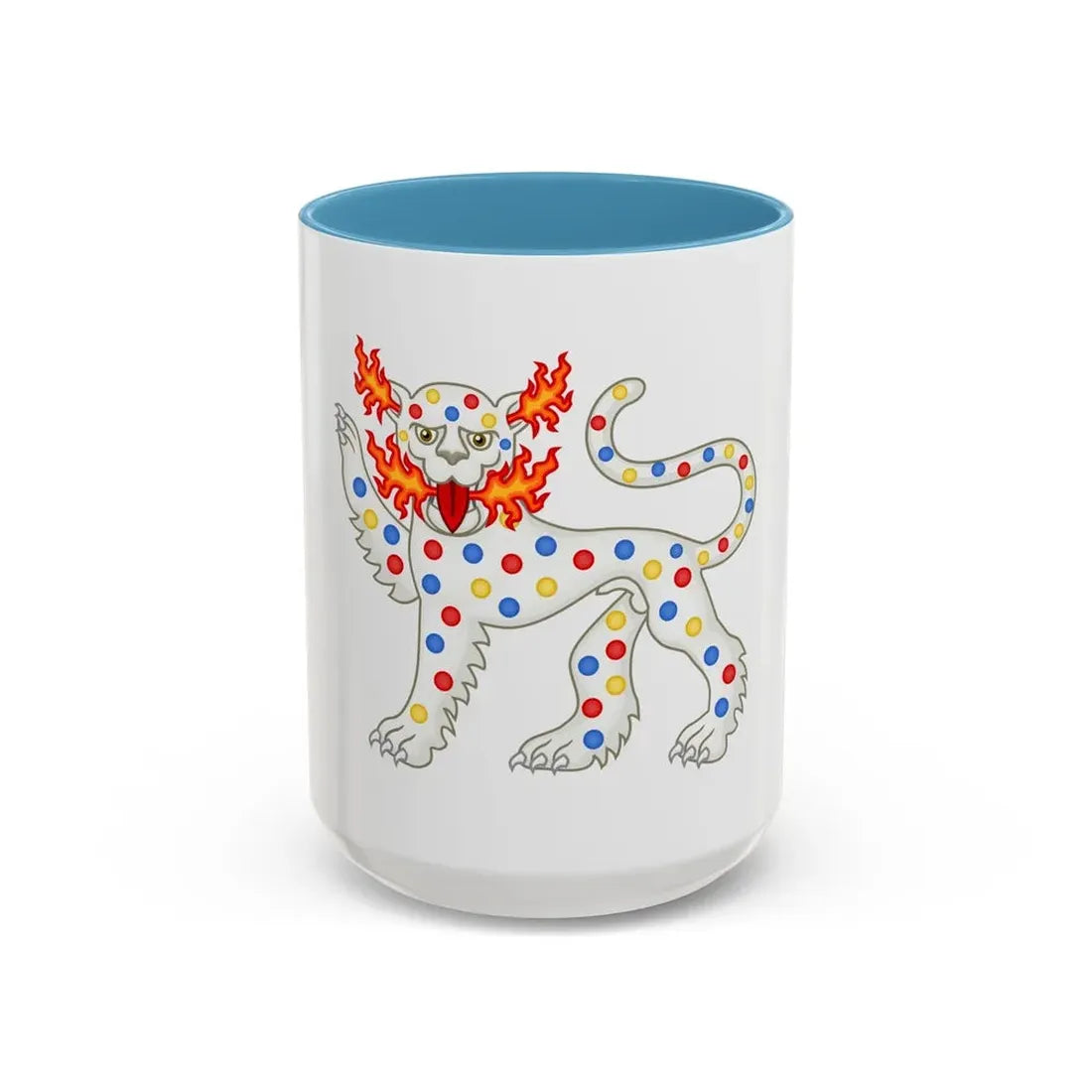 Panther Badge of Henry VI - Accent Coffee Mug 15oz Light Blue - Go Mug Yourself