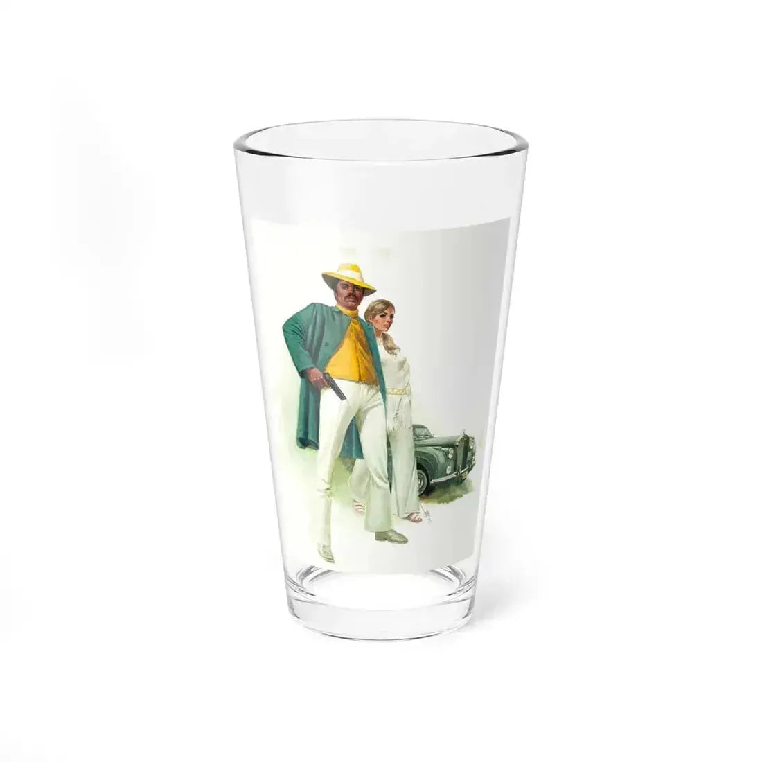 Paperback Novel Cover, 1970's - Pint Glass 16oz 16oz - Go Mug Yourself