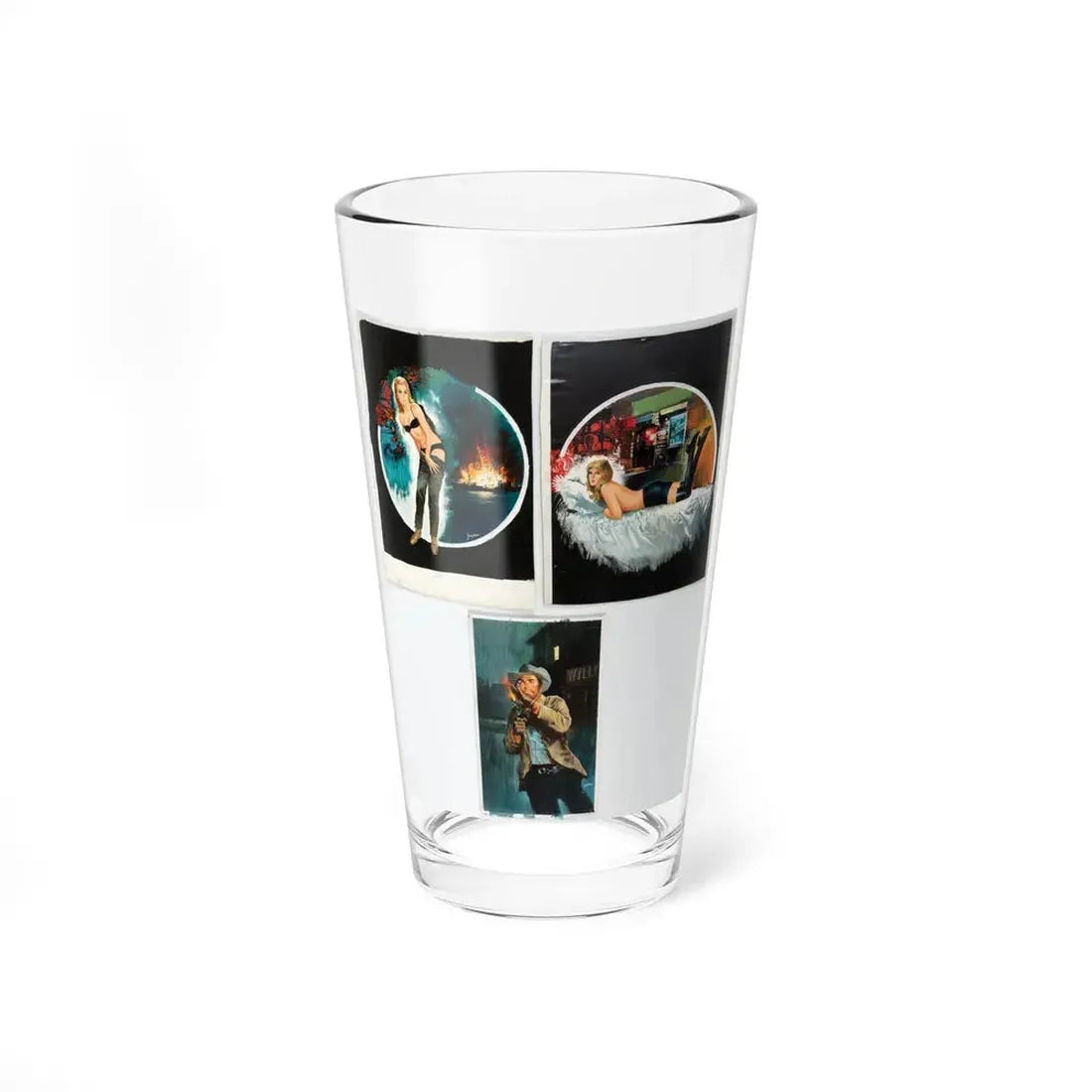Paperback Novel Covers 3-5 - Pint Glass 16oz 16oz - Go Mug Yourself