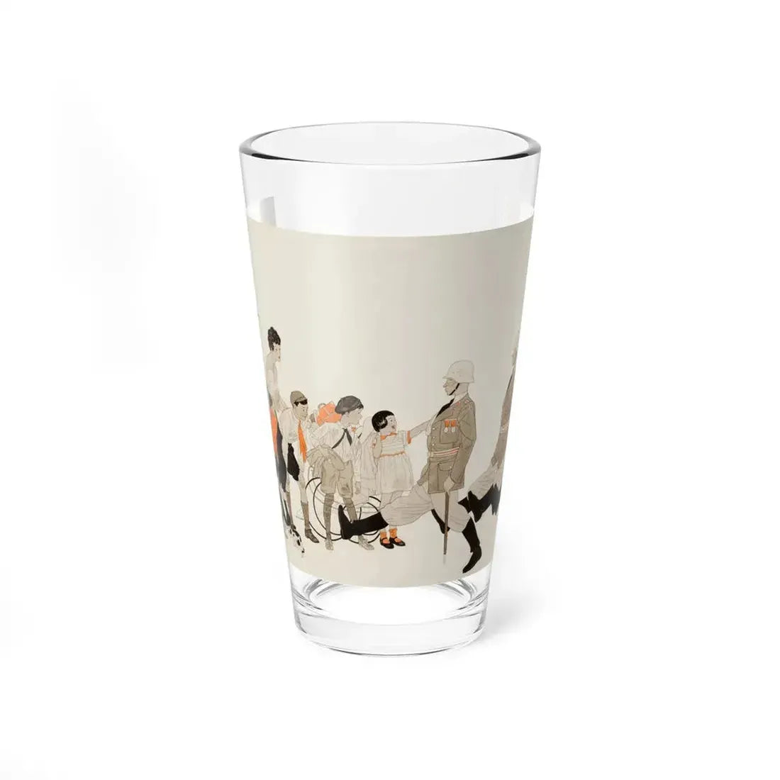 Parading Down the Streets, Collier's story illustration, December 1941 (Magazine Illustration) Pint Glass 16oz 16oz - Go Mug Yourself