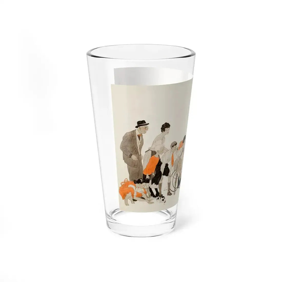 Parading Down the Streets, Collier's story illustration, December 1941 (Magazine Illustration) Pint Glass 16oz - Go Mug Yourself