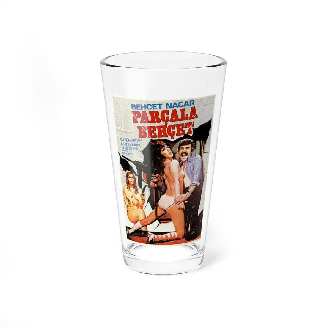 PARCALA BEHCET 1975 Movie Poster - Pint Glass 16oz 16oz - Go Mug Yourself