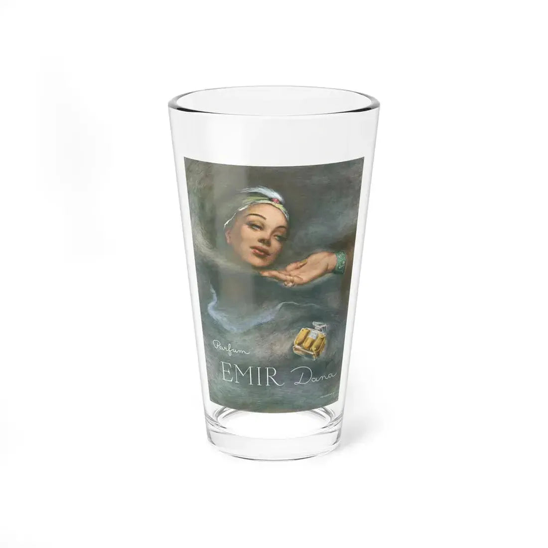 Parfum Emir Dana, 1948 (Magazine Illustration) Pint Glass 16oz 16oz - Go Mug Yourself