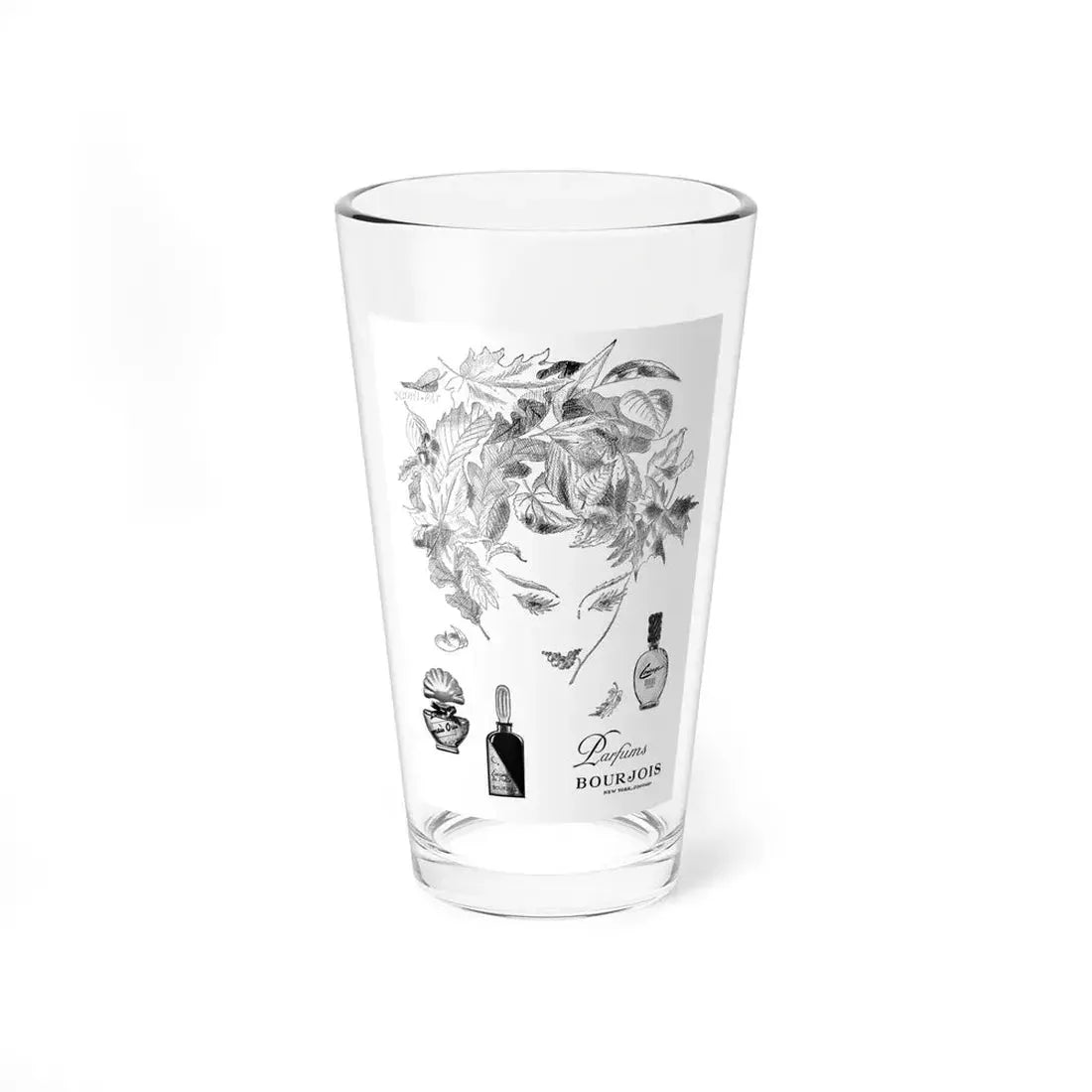 Parfums Bourjois, 1947 (Magazine Illustration) Pint Glass 16oz 16oz - Go Mug Yourself