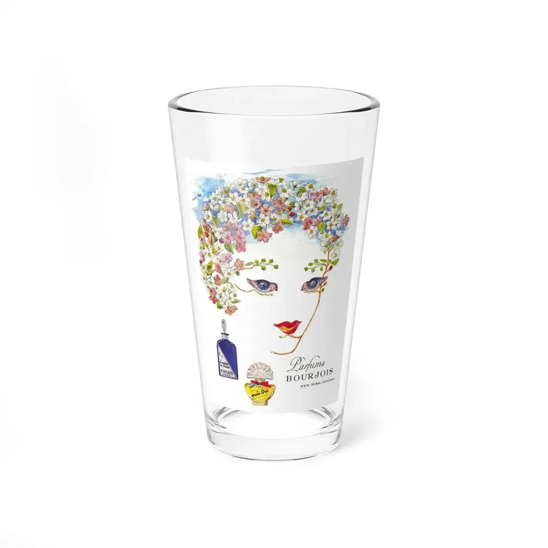 Parfums Bourjois, 1948 (Magazine Illustration) Pint Glass 16oz 16oz - Go Mug Yourself