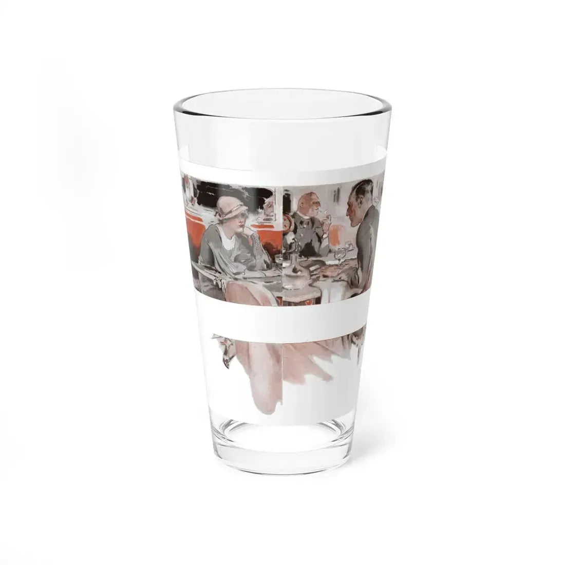 Paris Adventure (1), The American Magazine, January 1934 (Magazine Illustration) Pint Glass 16oz 16oz - Go Mug Yourself