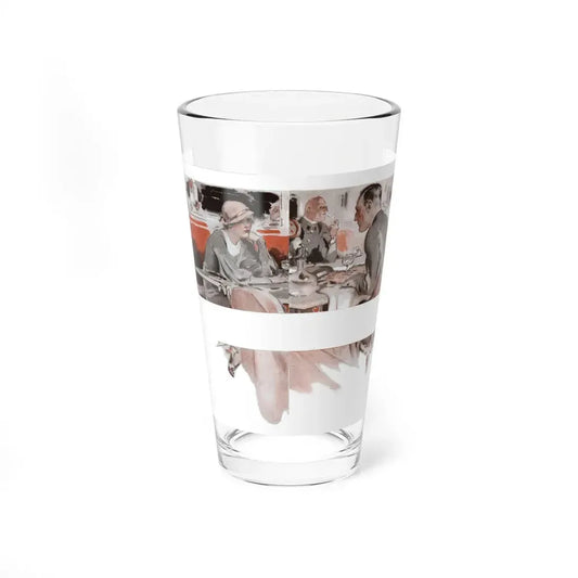 Paris Adventure (1), The American Magazine, January 1934 (Magazine Illustration) Pint Glass 16oz 16oz - Go Mug Yourself