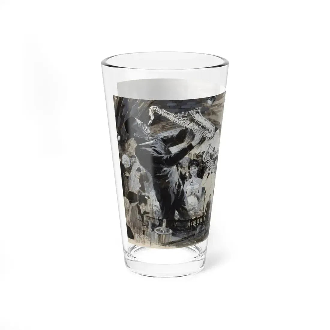 Paris Blues, movie poster preliminary illustration (Magazine Illustration) Pint Glass 16oz - Go Mug Yourself