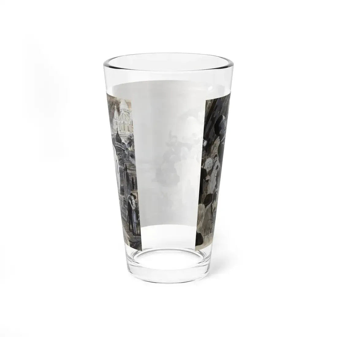 Paris Blues, movie poster preliminary illustration (Magazine Illustration) Pint Glass 16oz - Go Mug Yourself
