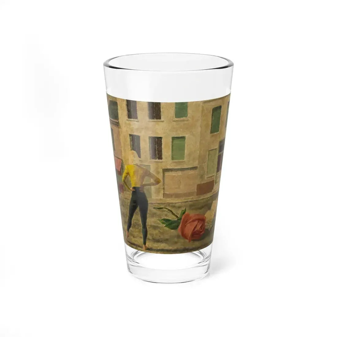 Paris is a Road (Magazine Illustration) Pint Glass 16oz 16oz - Go Mug Yourself