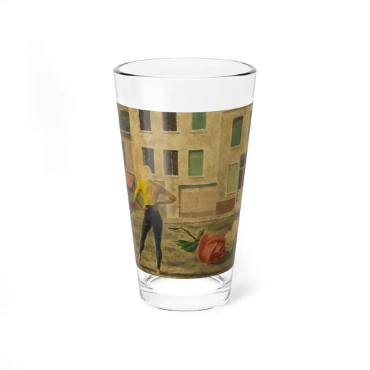 Paris is a Road (Magazine Illustration) Pint Glass 16oz 16oz - Go Mug Yourself