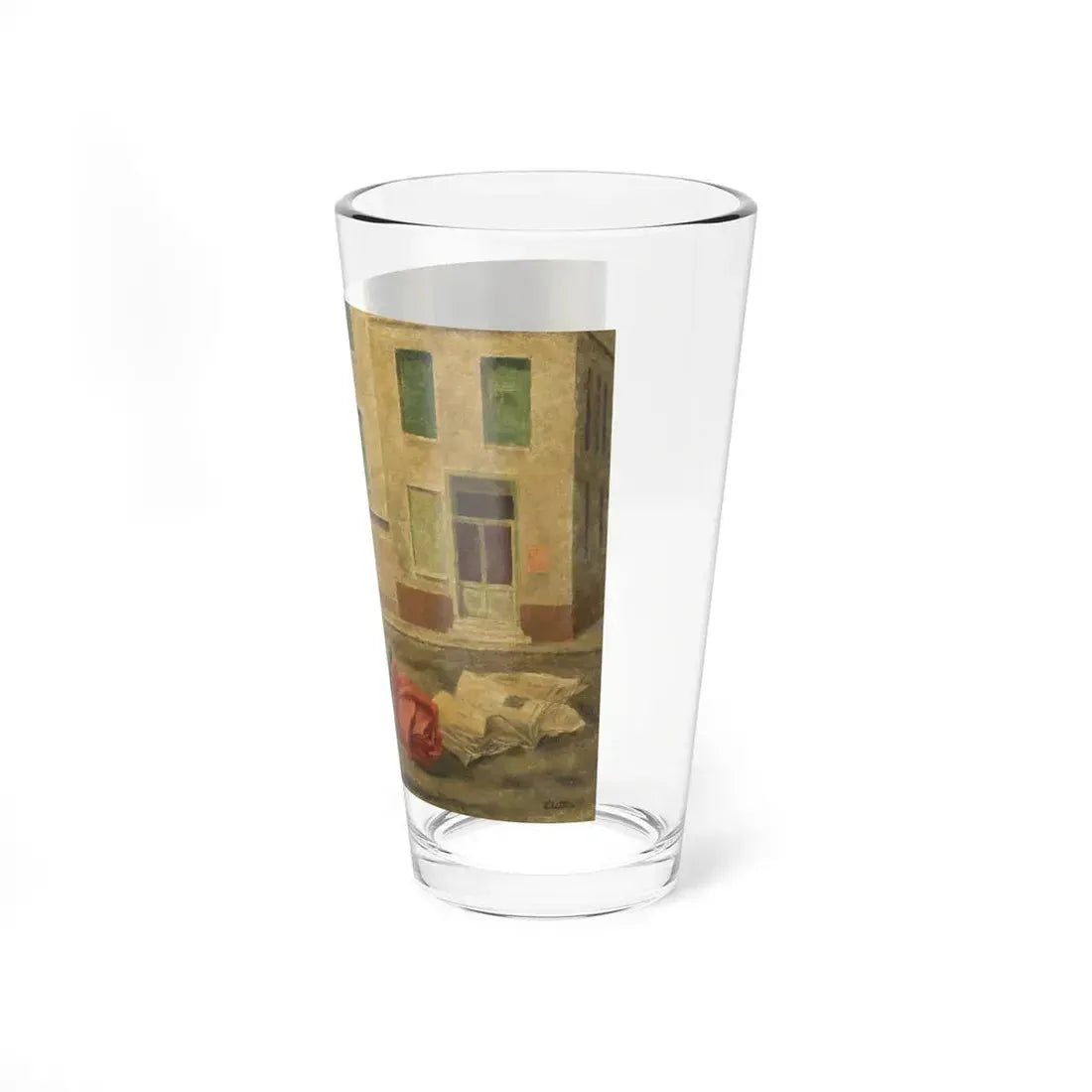 Paris is a Road (Magazine Illustration) Pint Glass 16oz - Go Mug Yourself