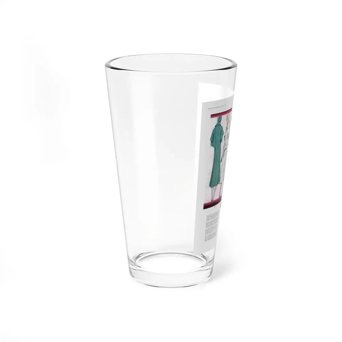 Paris is Interested in Sleeves..., McCall's magazine, March 1930 (Magazine Illustration) Pint Glass 16oz - Go Mug Yourself