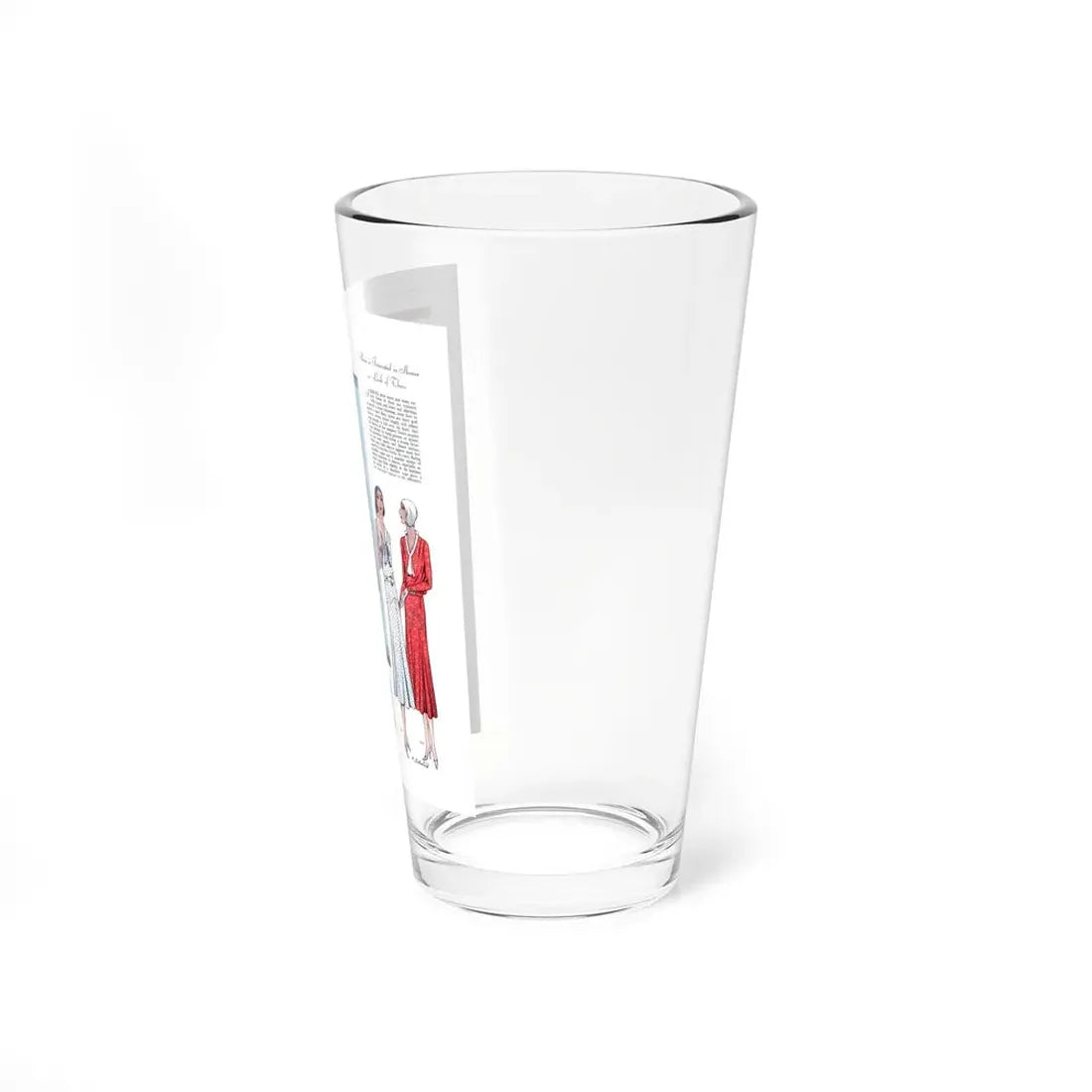 Paris is Interested in Sleeves..., McCall's magazine, March 1930 (Magazine Illustration) Pint Glass 16oz - Go Mug Yourself