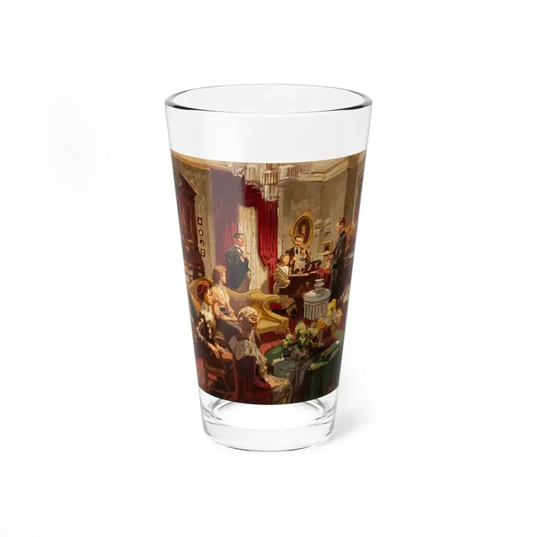 Parlor study (Magazine Illustration) Pint Glass 16oz 16oz - Go Mug Yourself