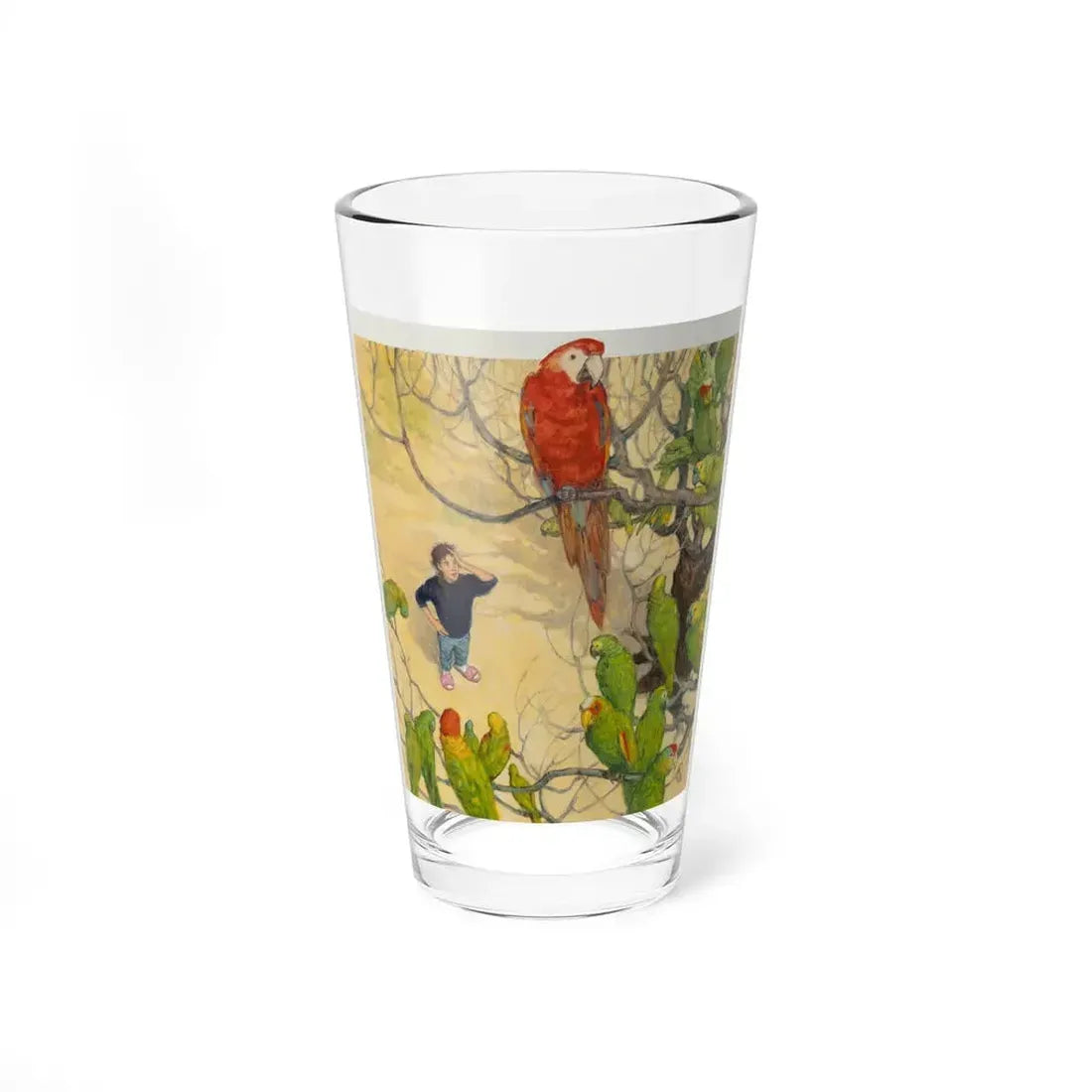 Parrot Fever, paperback cover, 1990 - Pint Glass 16oz 16oz - Go Mug Yourself